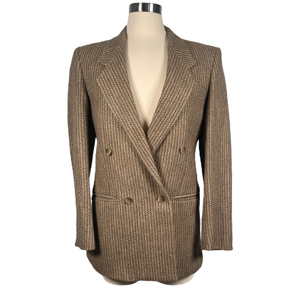 Vintage Oversized Double-Breasted Blazer - Trendy and Timeless
